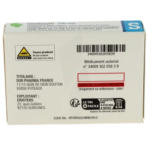 Sildenafil Cristers Pharma 100 Mg, Comprimé Pelliculé