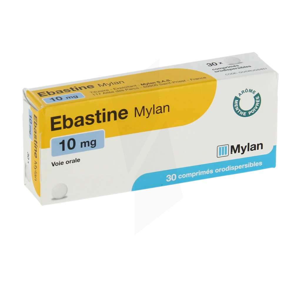 Ebastine Viatris 10 Mg, Comprimé Orodispersible
