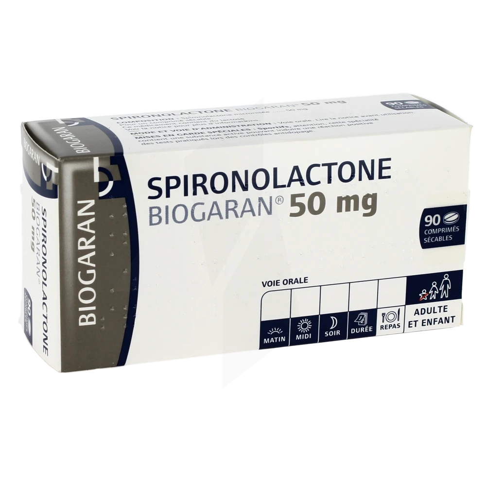 Spironolactone Biogaran 50 Mg, Comprimé Sécable