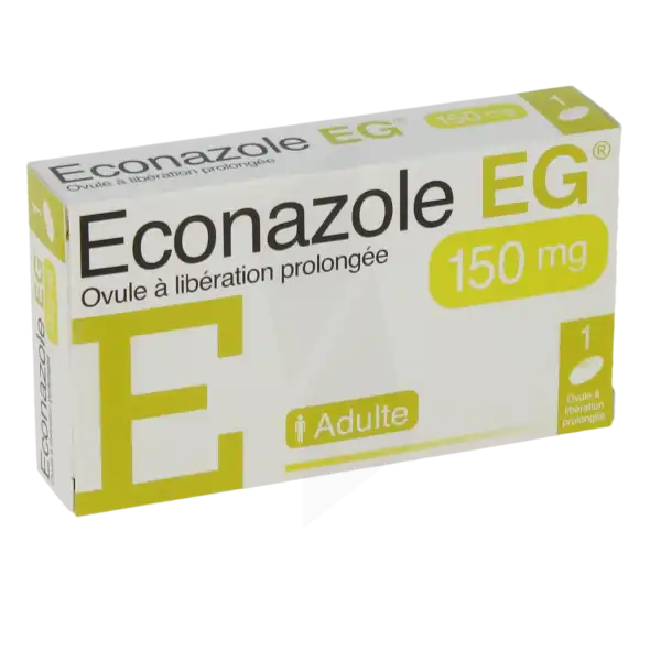 Econazole Eg L.p. 150 Mg, Ovule à Libération Prolongée