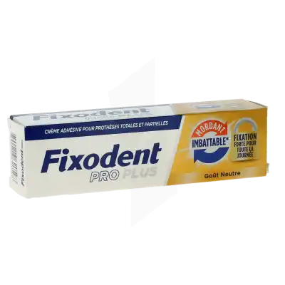 Fixodent Pro Plus Mordant Imbattable Crème Adhésive Tube De 40 G à La Ciotat