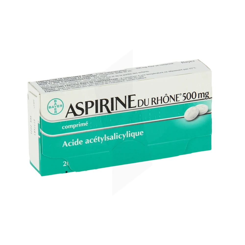 Aspirine Du RhÔne 500 Mg, Comprimé B/20