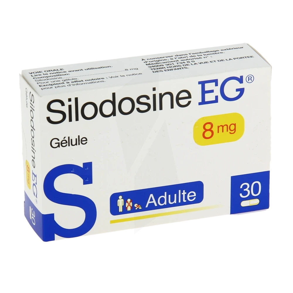 Silodosine Eg 8 Mg, Gélule