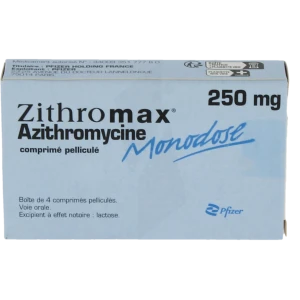 Zithromax Monodose 250 Mg, Comprimé Pelliculé