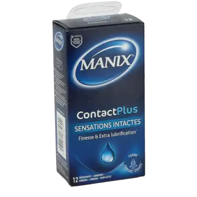 Manix Contact Plus Préservatifs Lubrifiés B/12 à Aubervilliers