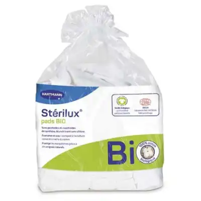 Stérilux Pads Bio Rectangle Coton 8x10cm B/160 à STRASBOURG