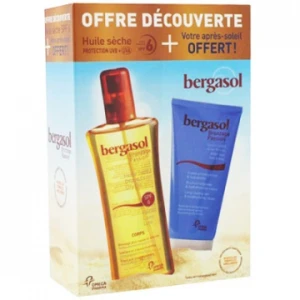 Bergasol Sublim Spf6 Huile Satinée Spray/125ml+crème Après Soleil Offerte