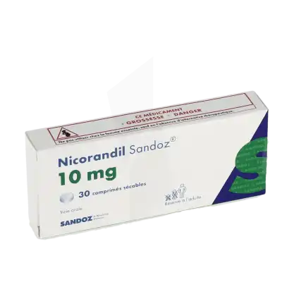 Nicorandil Sandoz 10 Mg, Comprimé Sécable à Bordeaux