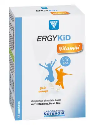 Ergykid Vitamin' Poudre Solution Buvable 14 Sachets à PÉLISSANNE
