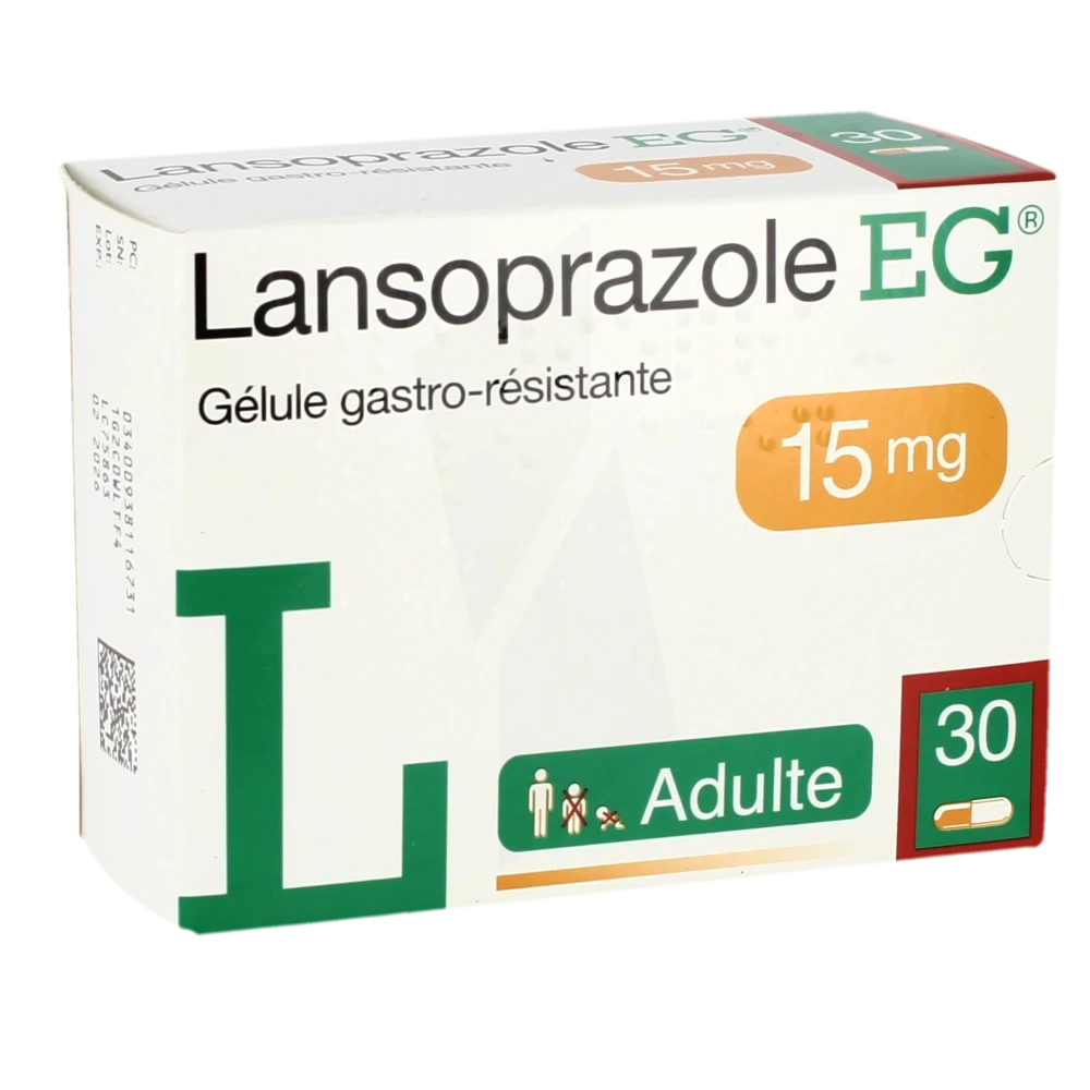 Lansoprazole Eg 15 Mg, Gélule Gastro-résistante