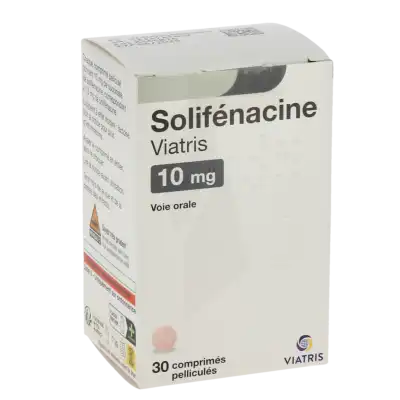 SOLIFENACINE VIATRIS 10 mg, comprimé pelliculé