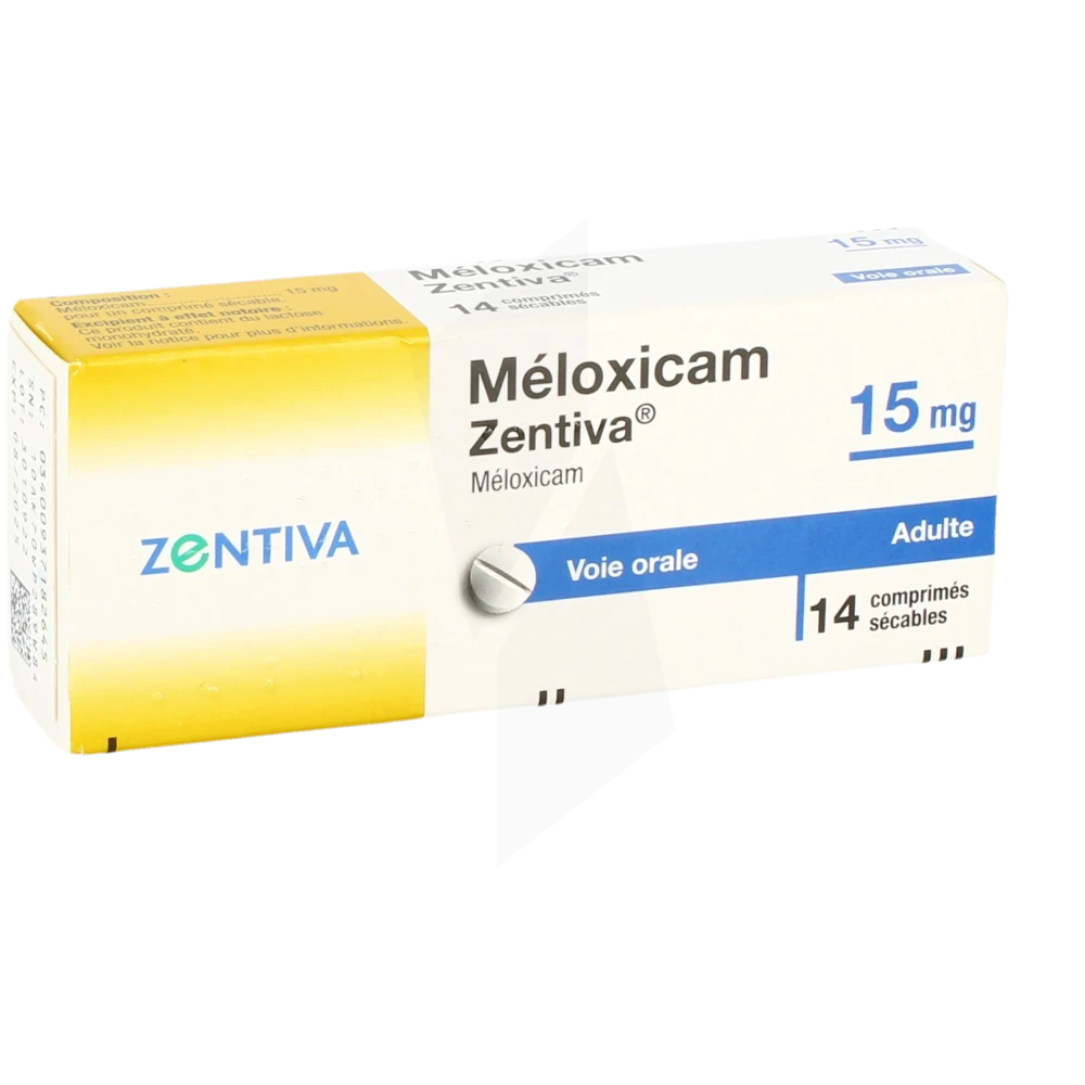 Meloxicam Zentiva 15 Mg, Comprimé Sécable