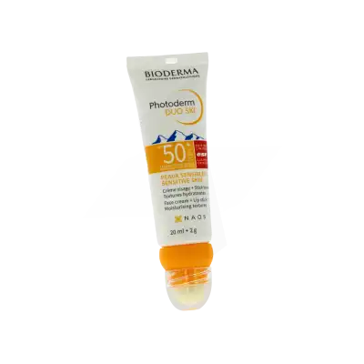 Bioderma Photoderm Duo Ski Spf50+ Efs Visage Lèvres 20ml + Stick 2g à ANGLET