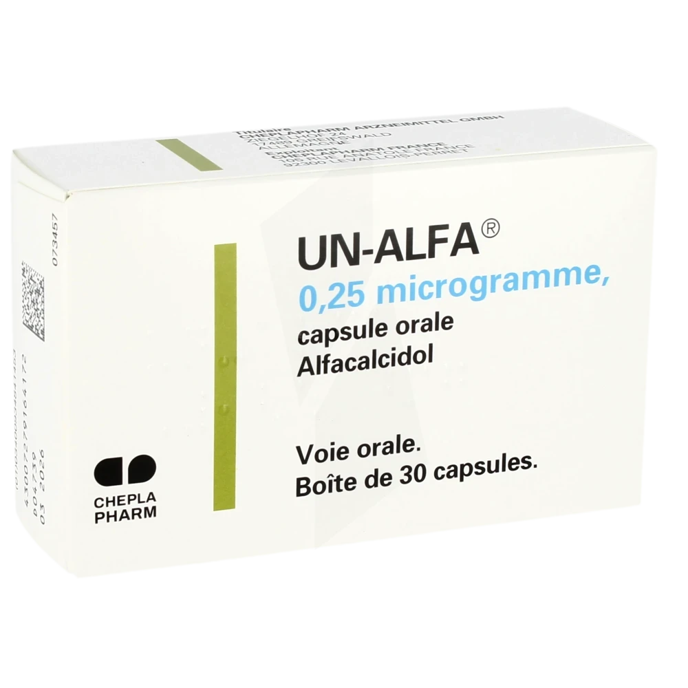 Un Alfa 0,25 Microgramme, Capsule Orale