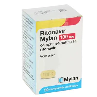 Ritonavir Mylan 100 Mg, Comprimé Pelliculé à Ris-Orangis