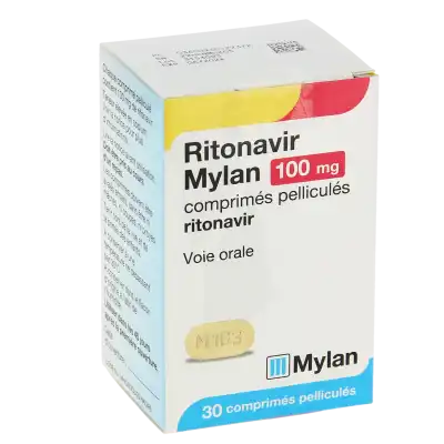 Ritonavir Mylan 100 Mg, Comprimé Pelliculé à Osny