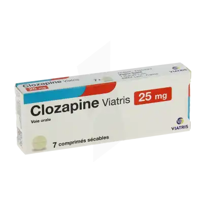 Clozapine Viatris 25 Mg, Comprimé Sécable à SAINT-PRIEST
