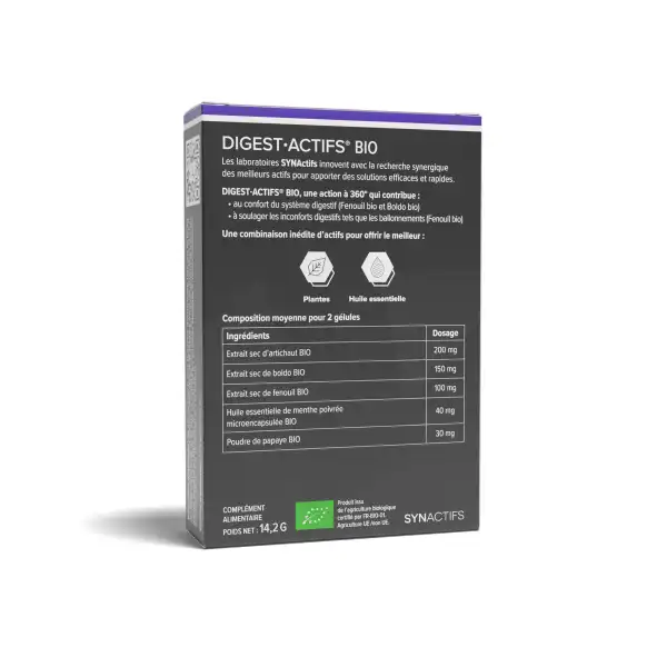 Aragan Synactifs Digestactifs Bio Gélules B/30