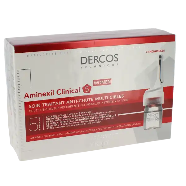 Vichy Dercos Aminexil Femme Clinical 5 Traitement Anti-chute 1unidoses/6ml