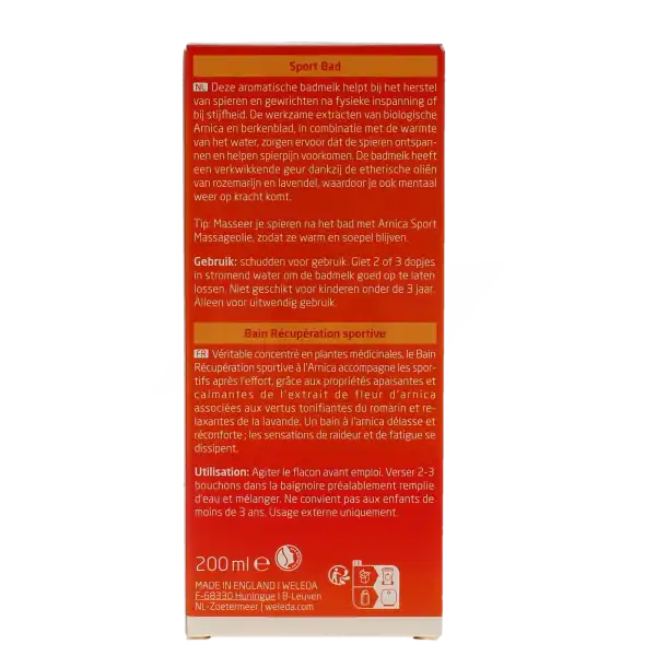 Weleda Bain Récupération Sportive à L'arnica 200 Ml