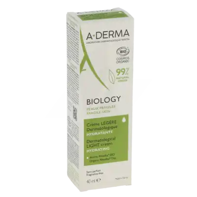 Aderma Biology Crème Légère Dermatologique Hydratante T/40ml à Bordeaux