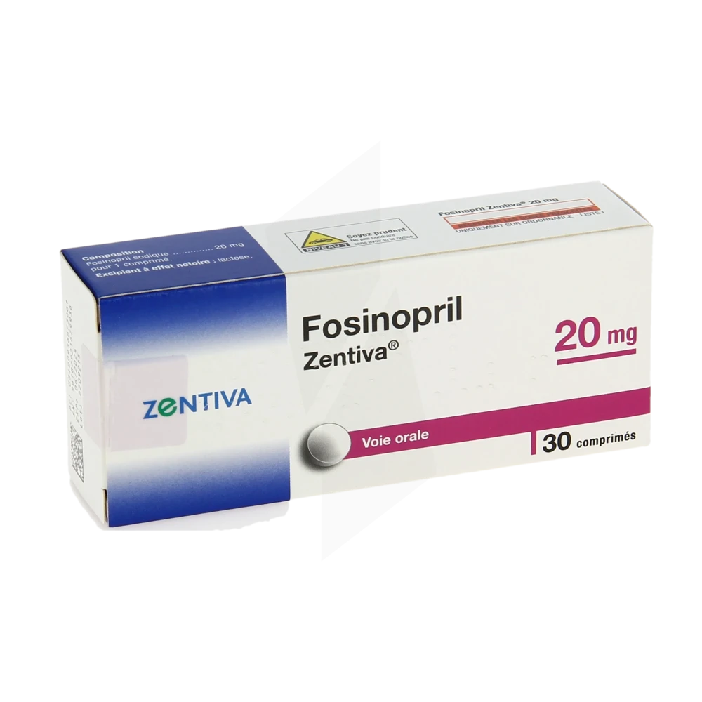 Fosinopril Zentiva 20 Mg, Comprimé