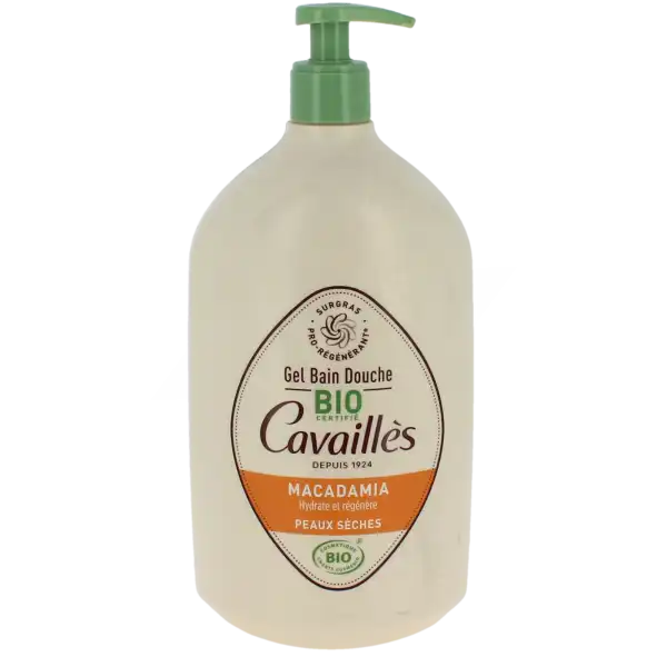 Roge Cavailles Gel Bain Douche Macadamia Bio Fl Pompe/1l