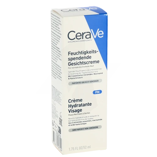 CeraVe crème hydratante visage SPF50 peaux normales à sèches, cerave creme  hydratante visage 