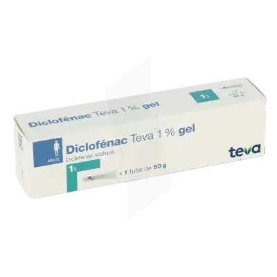 DICLOFENAC TEVA 1 %, gel
