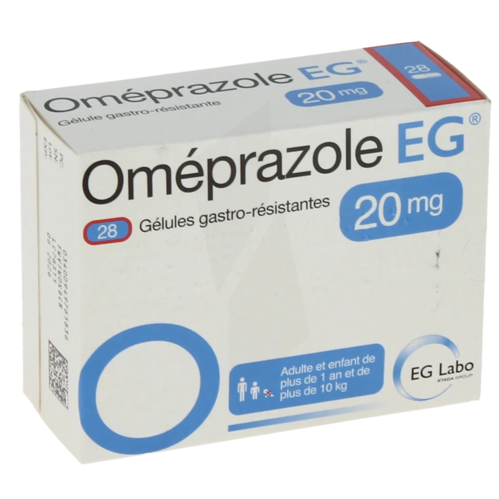 Omeprazole Eg 20 Mg, Gélule Gastro-résistante