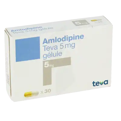 Amlodipine Teva 5 Mg, Gélule à DIJON