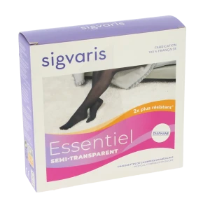 Sigvaris Essentiel Semi-transparent Chaussettes  Femme Classe 2 Dune Small Long