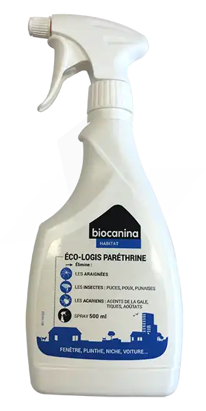 Biocanina Ecologis Paréthrine Solution Spray Antiparasitaire 500ml