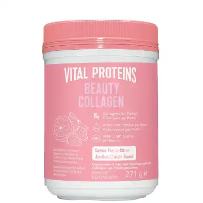 Vital Proteins Beauty Collagen Poudre Fraise Citron Pot/271g à JACOU