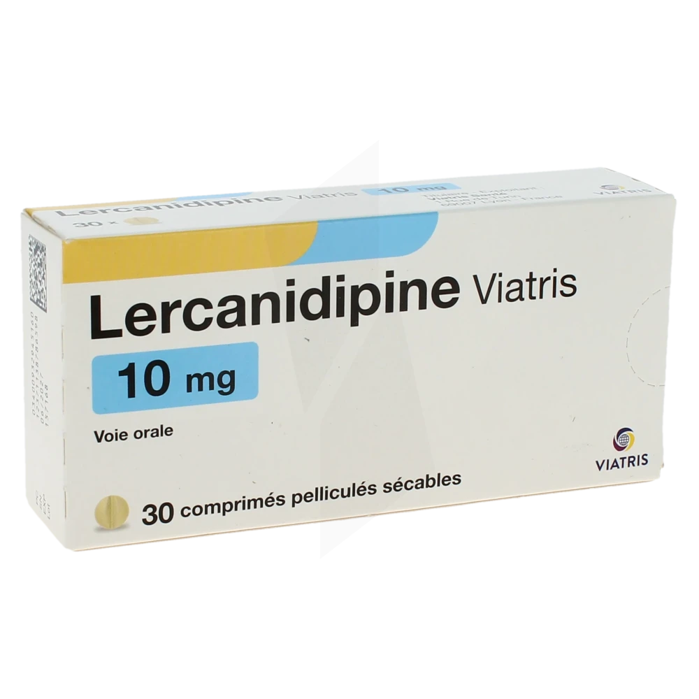 Lercanidipine Viatris 10 Mg, Comprimé Pelliculé Sécable