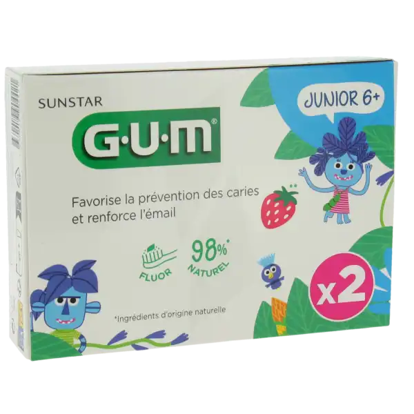 Gum Junior Gel Dentifrice 6ans+ 2t/50ml