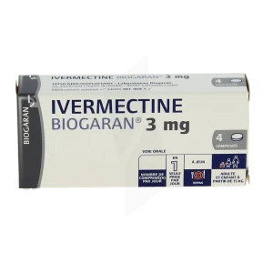 Ivermectine Biogaran 3 Mg, Comprimé
