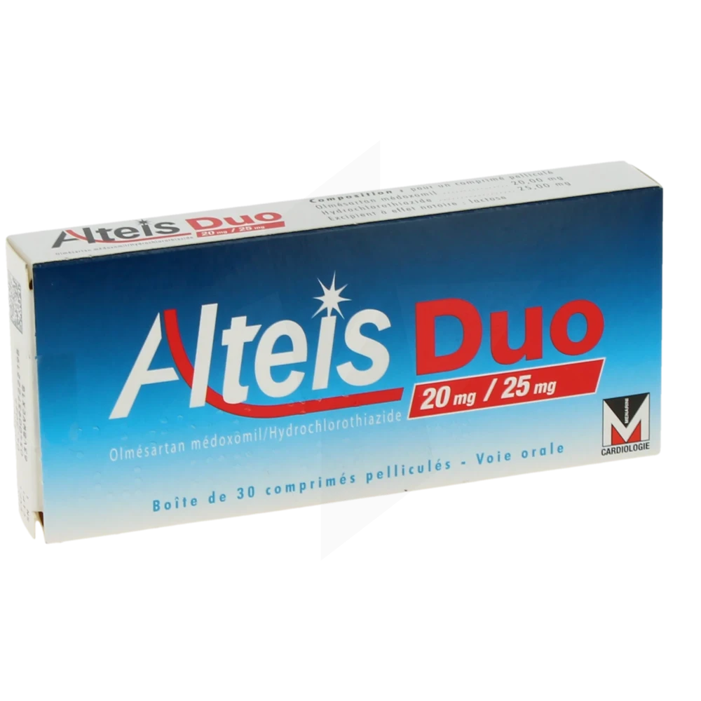 Alteisduo 20 Mg/25 Mg, Comprimé Pelliculé