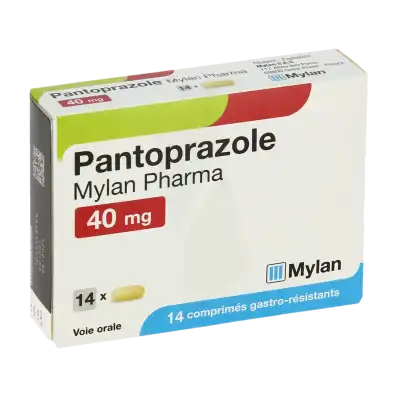 Pantoprazole Mylan Pharma 40 Mg, Comprimé Gastro-résistant à Paris