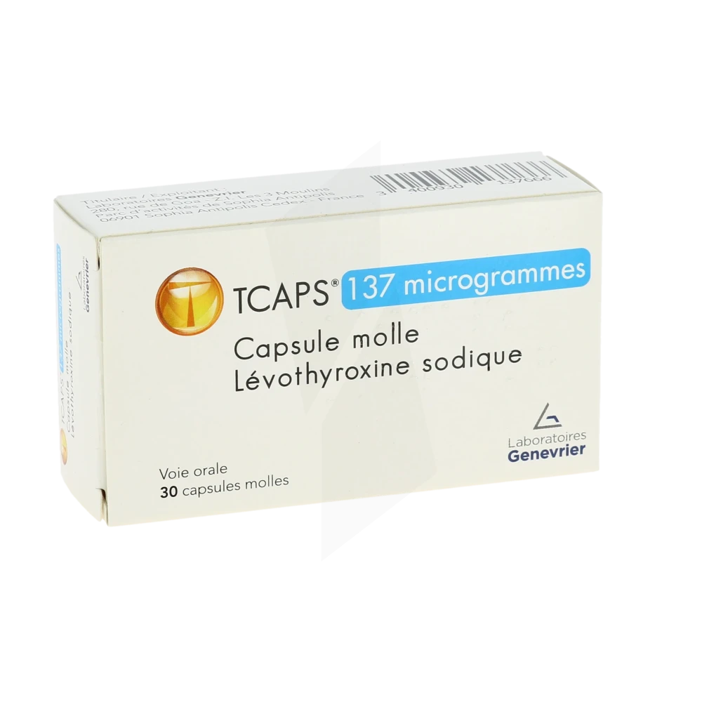 Tcaps 137 Microgrammes, Capsule Molle
