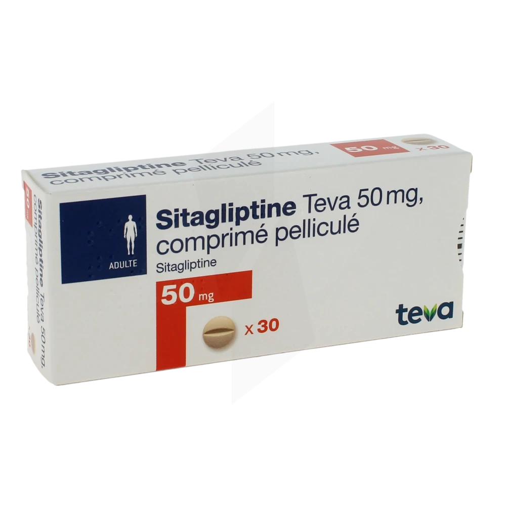 Sitagliptine Teva 50 Mg, Comprimé Pelliculé
