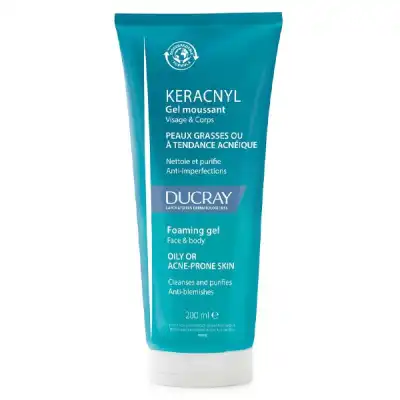 Ducray Keracnyl Gel Moussant T/200ml à RUMILLY