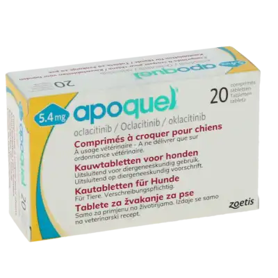 APOQUEL 5,4 MG COMPRIMES A CROQUER POUR CHIENS, Comprimé à croquer