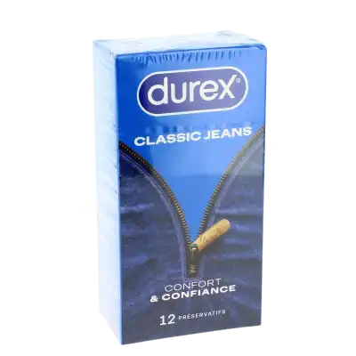 Durex Classic Jeans Préservatif Lubrifié Etui/12 à Stiring-Wendel