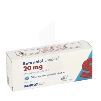 Betaxolol Sandoz 20 Mg, Comprimé Pelliculé Sécable à RUMILLY