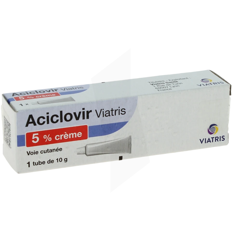 Aciclovir Viatris 5 %, Crème