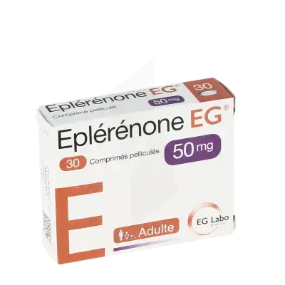 Eplerenone Eg 50 Mg, Comprimé Pelliculé à CANALS