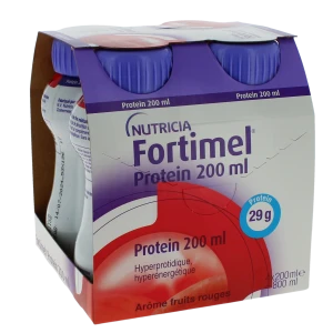 Fortimel Protein Nutriment Fruits Rouges 4 Bouteilles/200ml