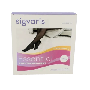 Sigvaris Essentiel Semi-transparent Collant  Femme Classe 2 Noir Small Normal