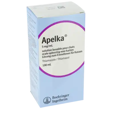 APELKA 5 MG/ML SOLUTION BUVABLE POUR CHATS, Solution buvable